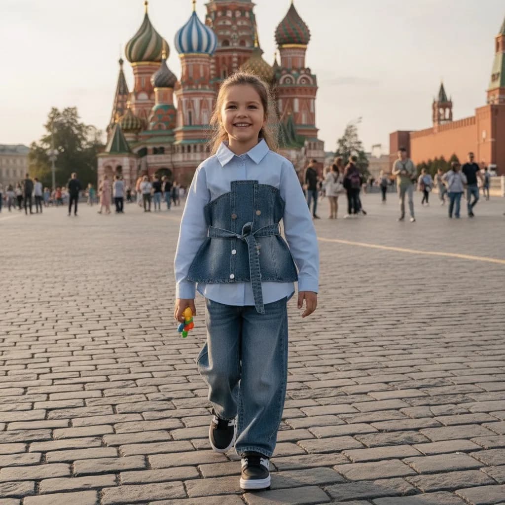 Костюм стиль, цвет голубой