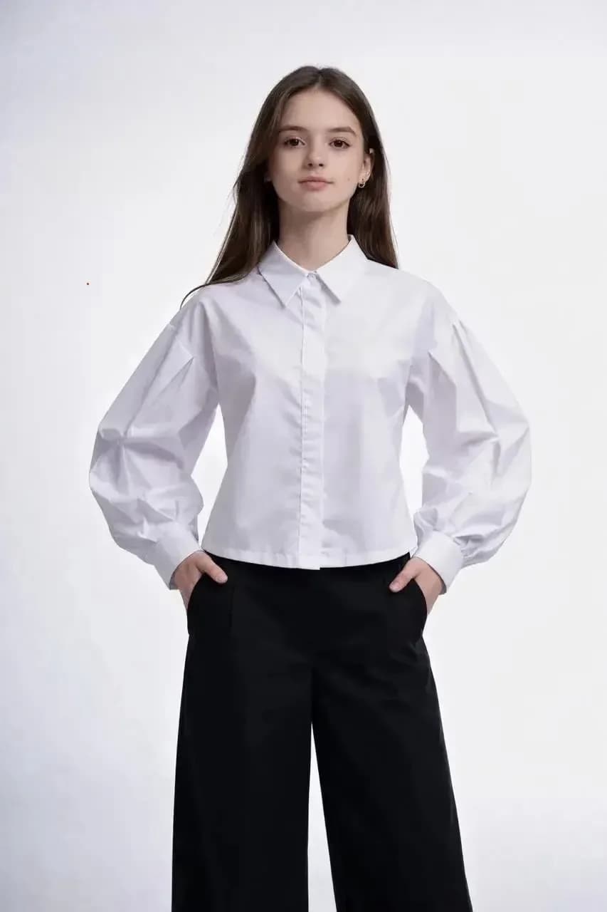 Блузка М743, цвет белый